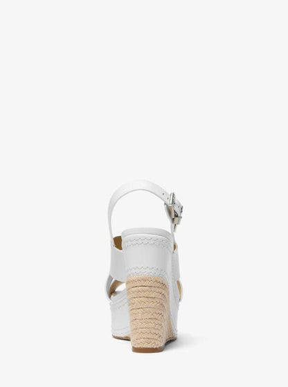 Nora Leather Wedge Sandal
