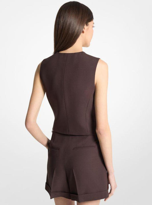 Double Crepe Sablé Vest