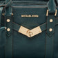 Michael Kors Dark Leather Nouveau Hamilton Tote