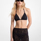 Floral Lace Stretch Nylon Skirt