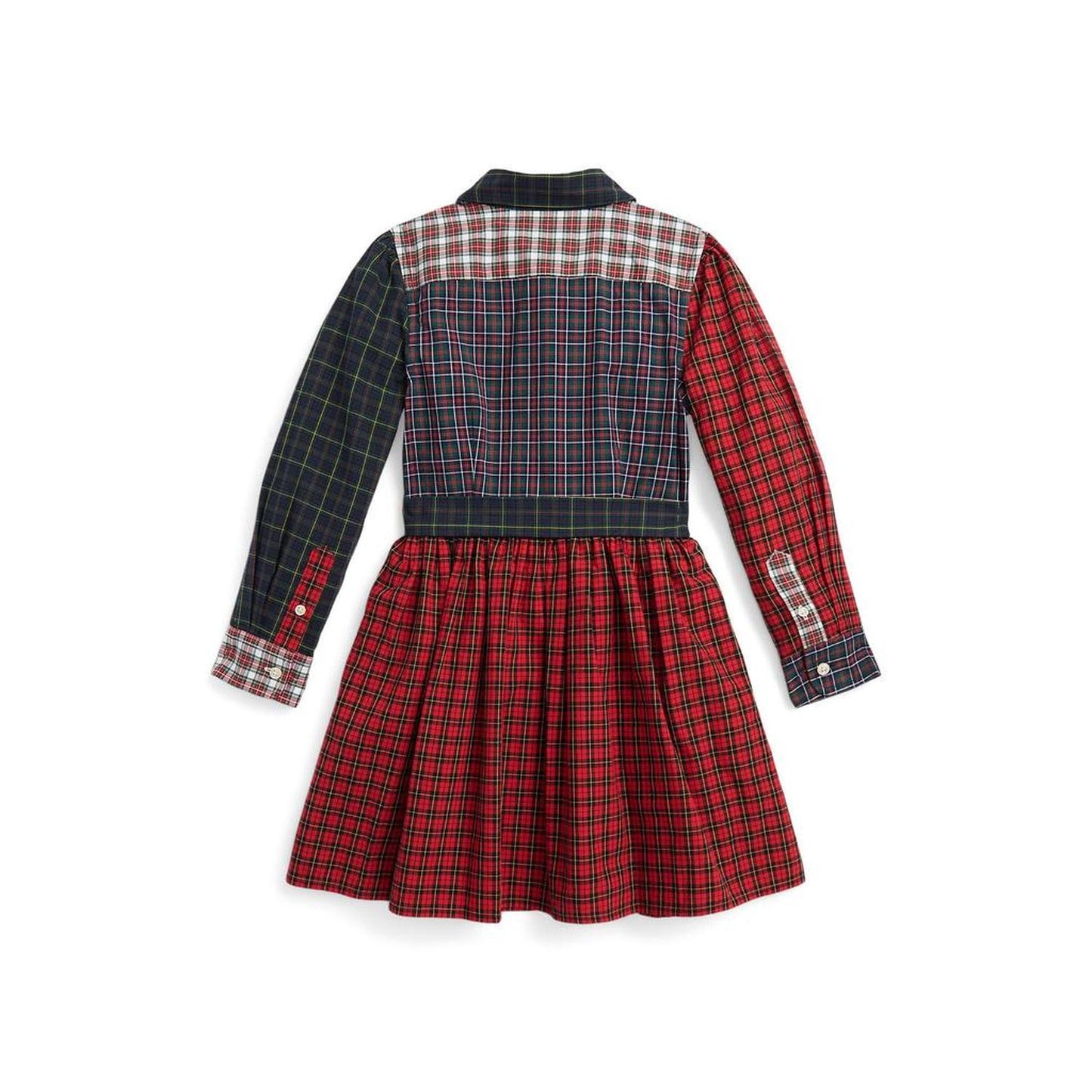Plaid Cotton Fun Shirtdress (Toddler/Little Kids)