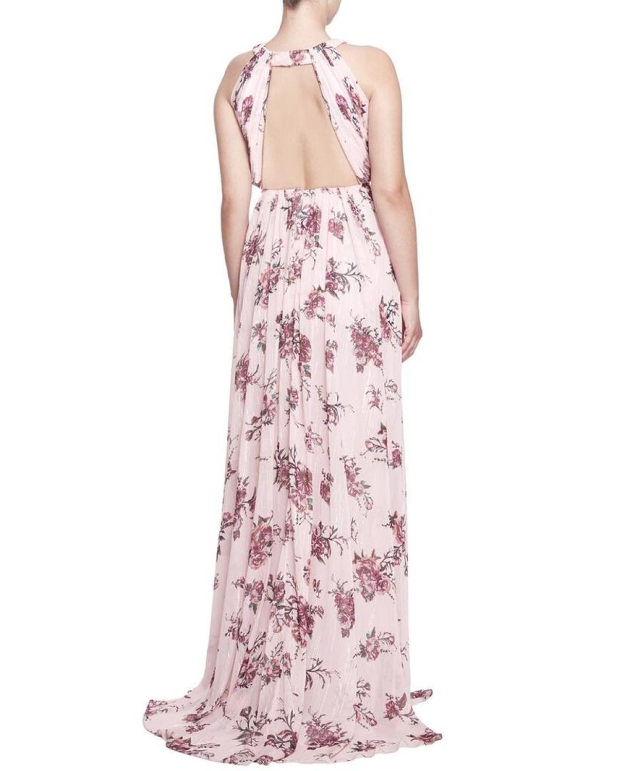 Marchesa Notte Carrara Sleeve Long Gown