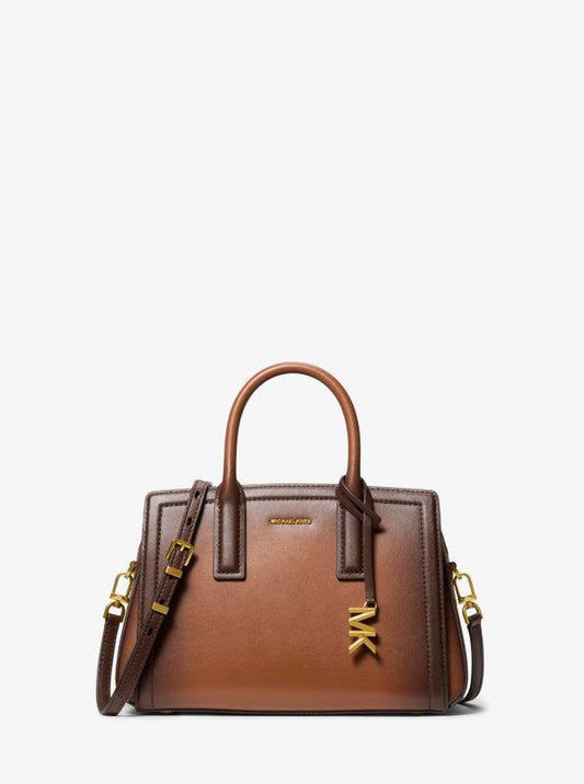 Laila Small Burnished Leather Satchel