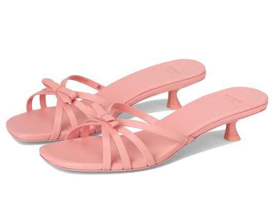 Carolina Pebbled Leather Kitten Heel Sandal