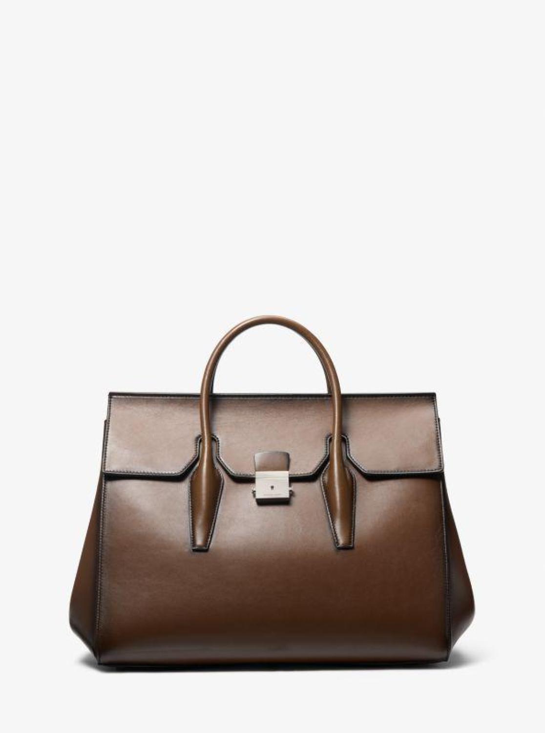 Campbell Burnished Leather Weekender Bag