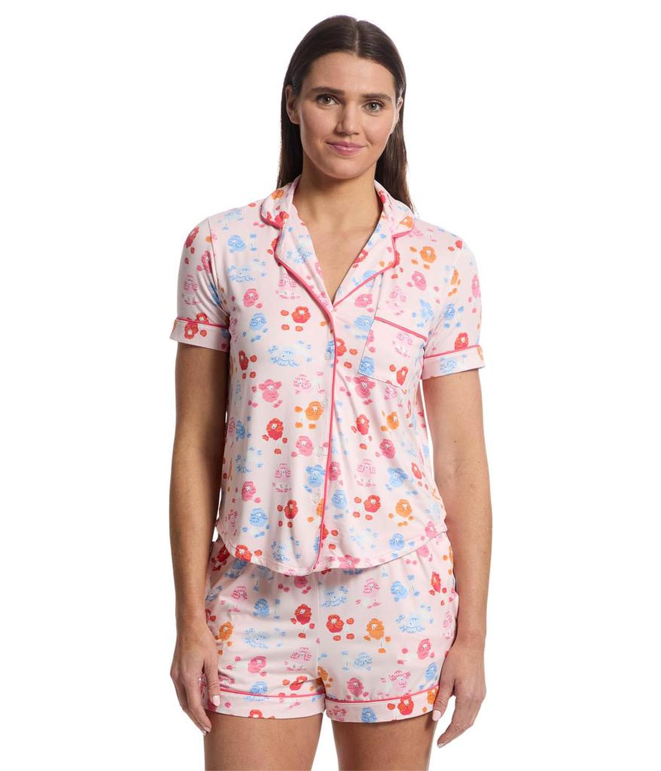 Short Sleeve Boxer PJ Set