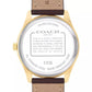 Women's Oliver Brown Leather Calfskin Strap Watch, 41mm