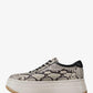 Hayes Snake Embossed Leather Platform Sneaker