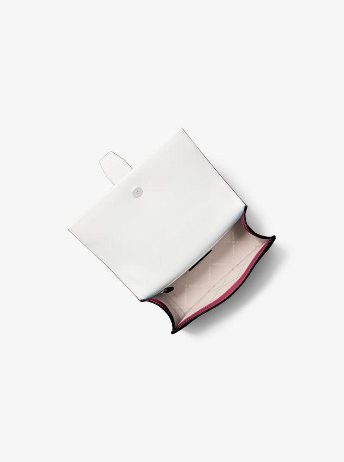 Greenwich Small Color-Block Signature Logo Crossbody Bag