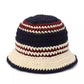 Women's Stripe Crochet Bucket Hat