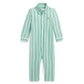 Striped Knit Cotton Oxford Coverall (Infant)