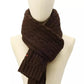 Women's Embroidered Cable-Knit Muffler Scarf