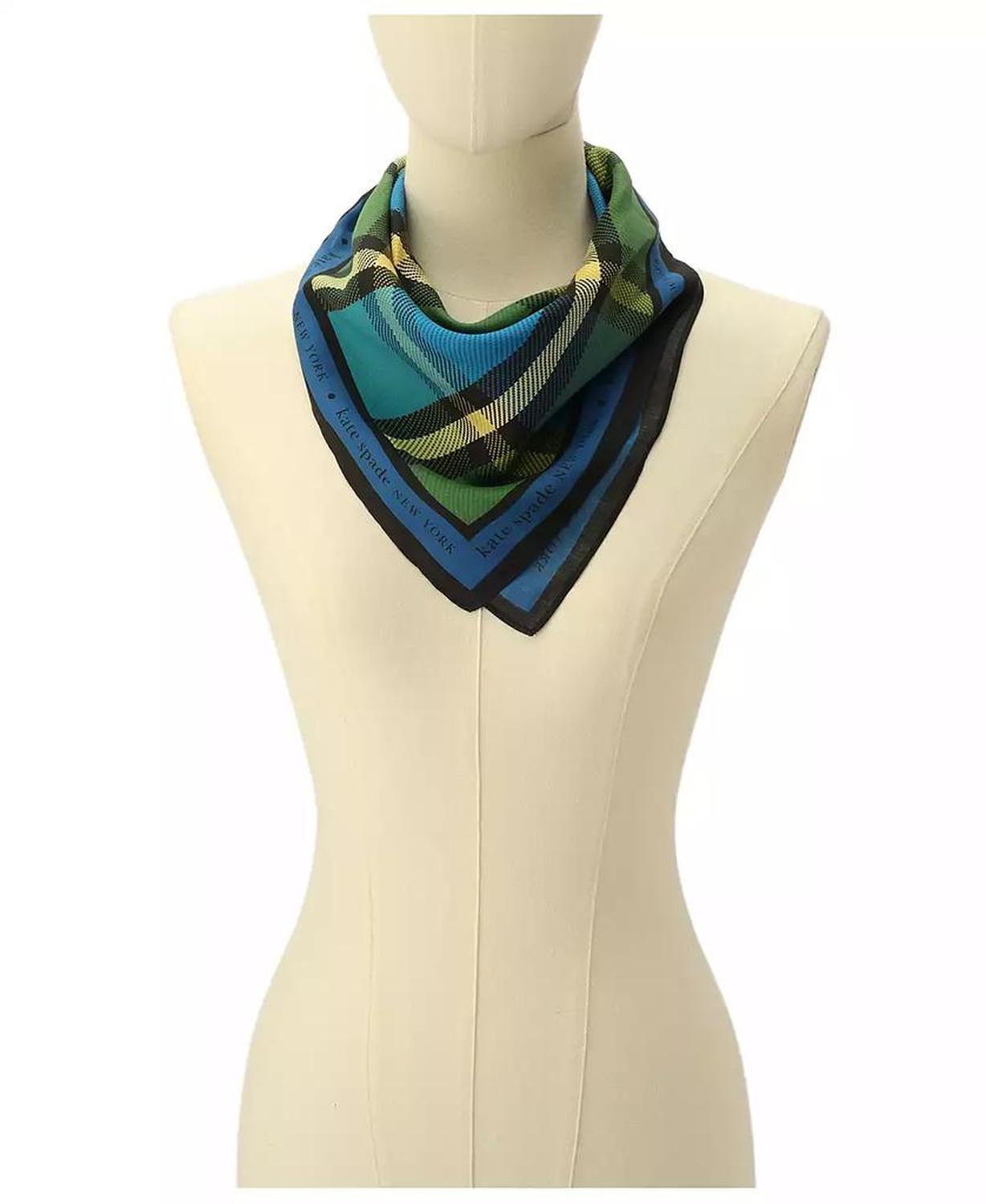 Grand Plaid Square Bandana