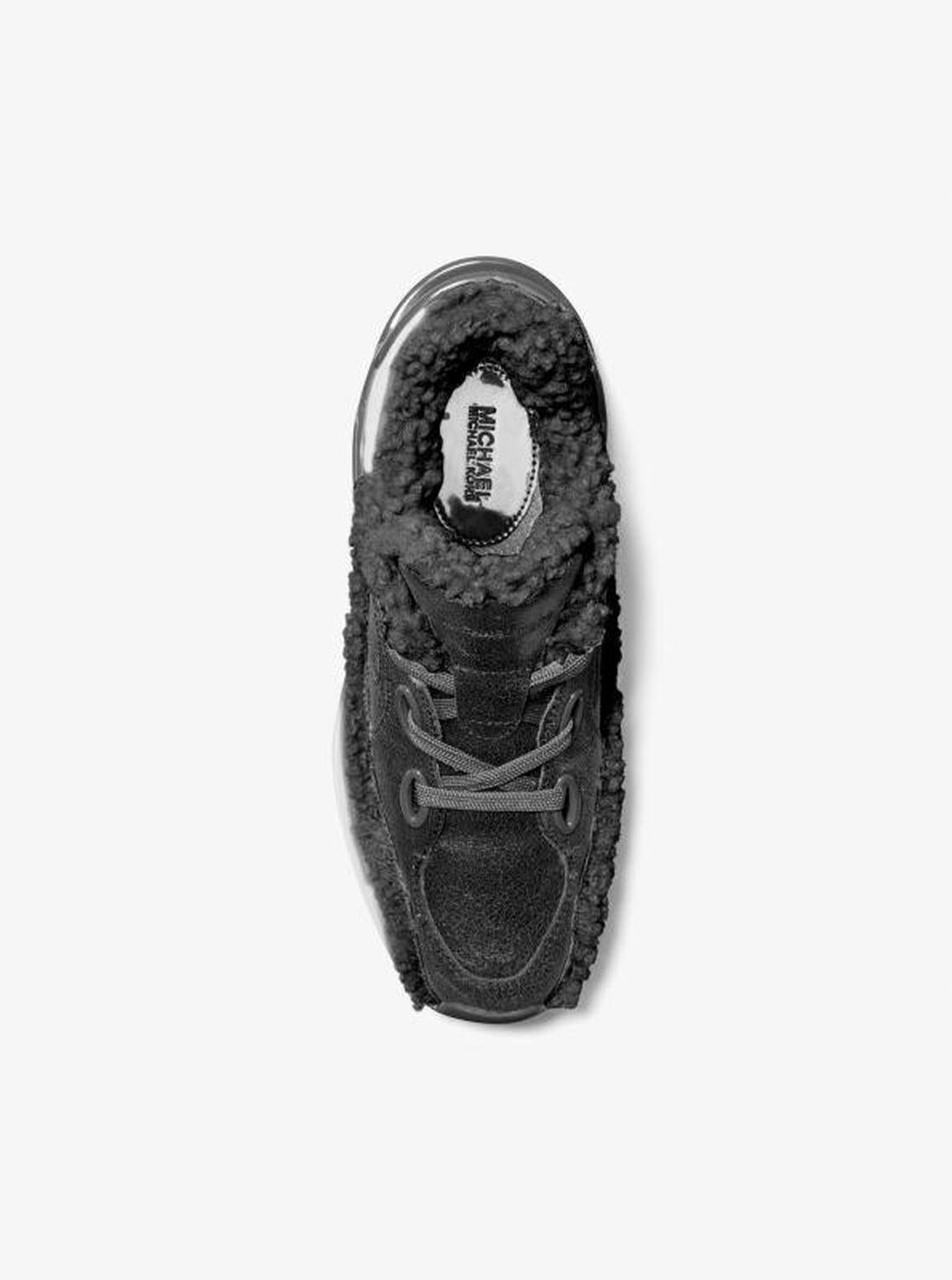 Toni Distressed Leather and Sherpa Trainer