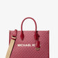 Mirella Medium Metallic Signature Logo Tote Bag