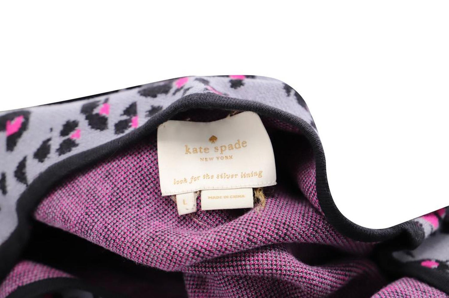 Leopard Print Dress in Purple Viscose