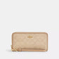 Long Zip Around Wallet With Signature Canvas
