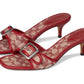 Margot Sandals In Signature Textile Jacquard