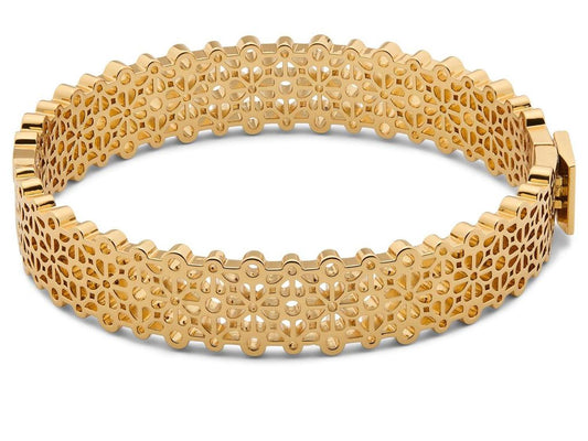 Spade Flower Lace Thin Bangle