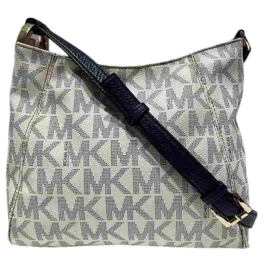 Navy Pvc Leather Shoulder Bag (Pre-Owned)