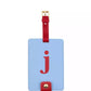 New York Just Mine Initial Luggage Tag, J