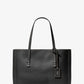 Sharon Hand-Stitched Pebbled Leather Tote Bag