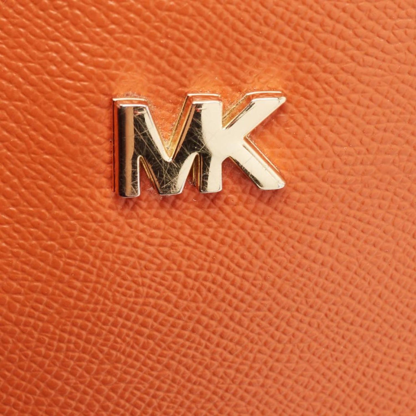 Michael Michael Kors Leather Medium Logo Dome Crossbody Bag