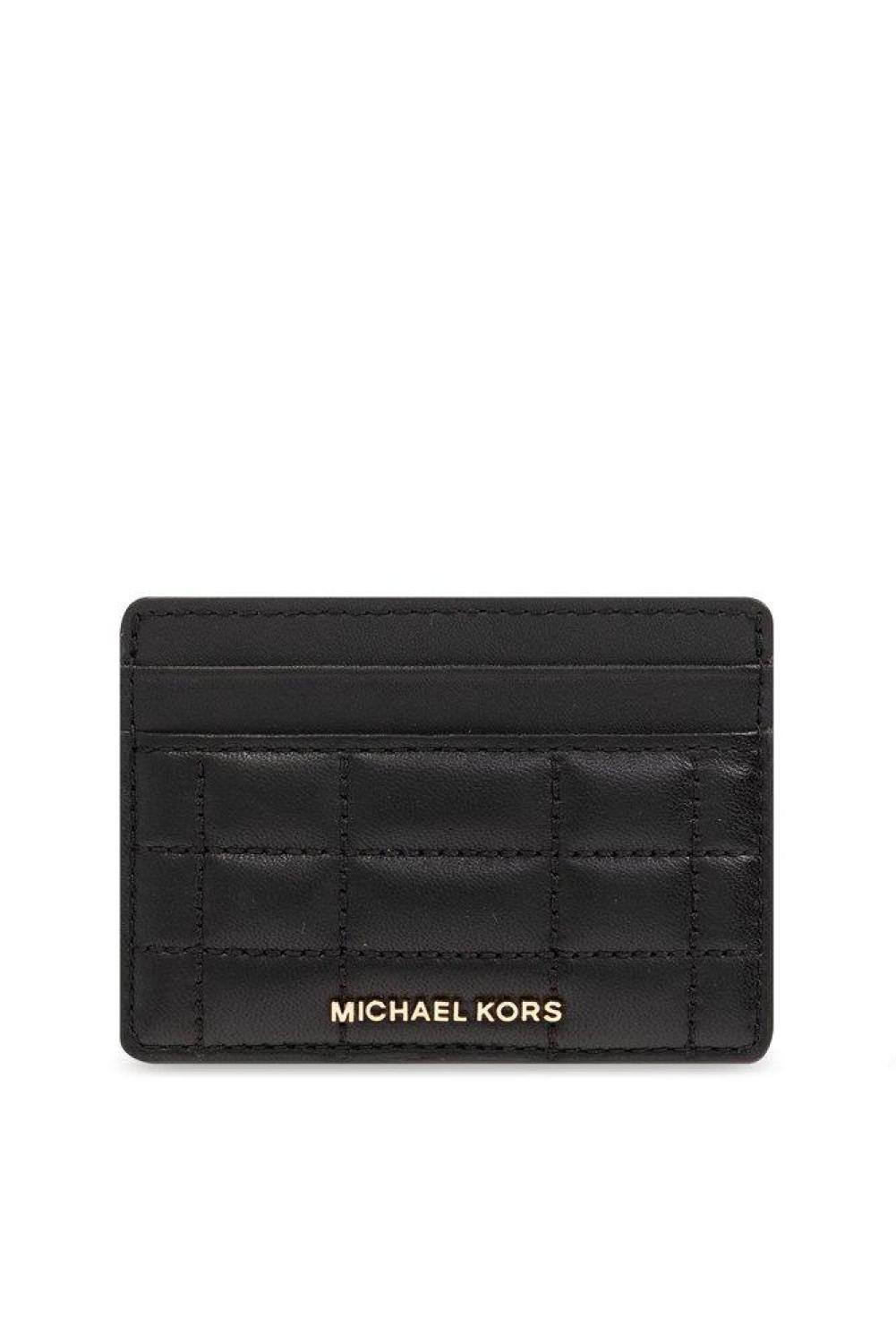 Michael Michael Kors Logo-Lettering Quilted Cardholder