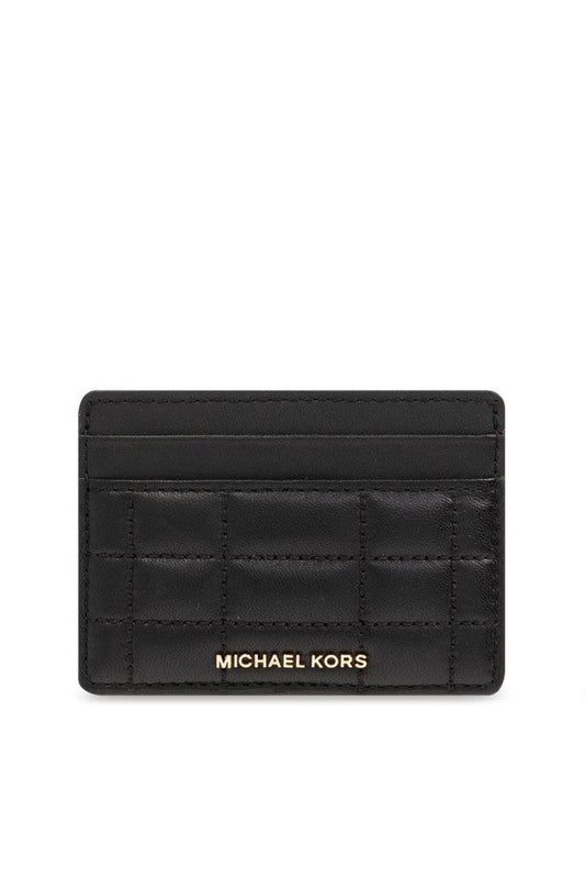 Michael Michael Kors Logo-Lettering Quilted Cardholder