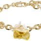 Gold Daisy Charm Bracelet
