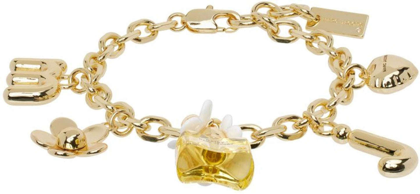 Gold Daisy Charm Bracelet