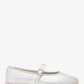Lynn Metallic Leather Ballet Espadrille