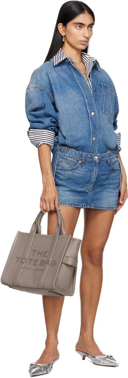 Taupe 'The Leather Medium' Tote