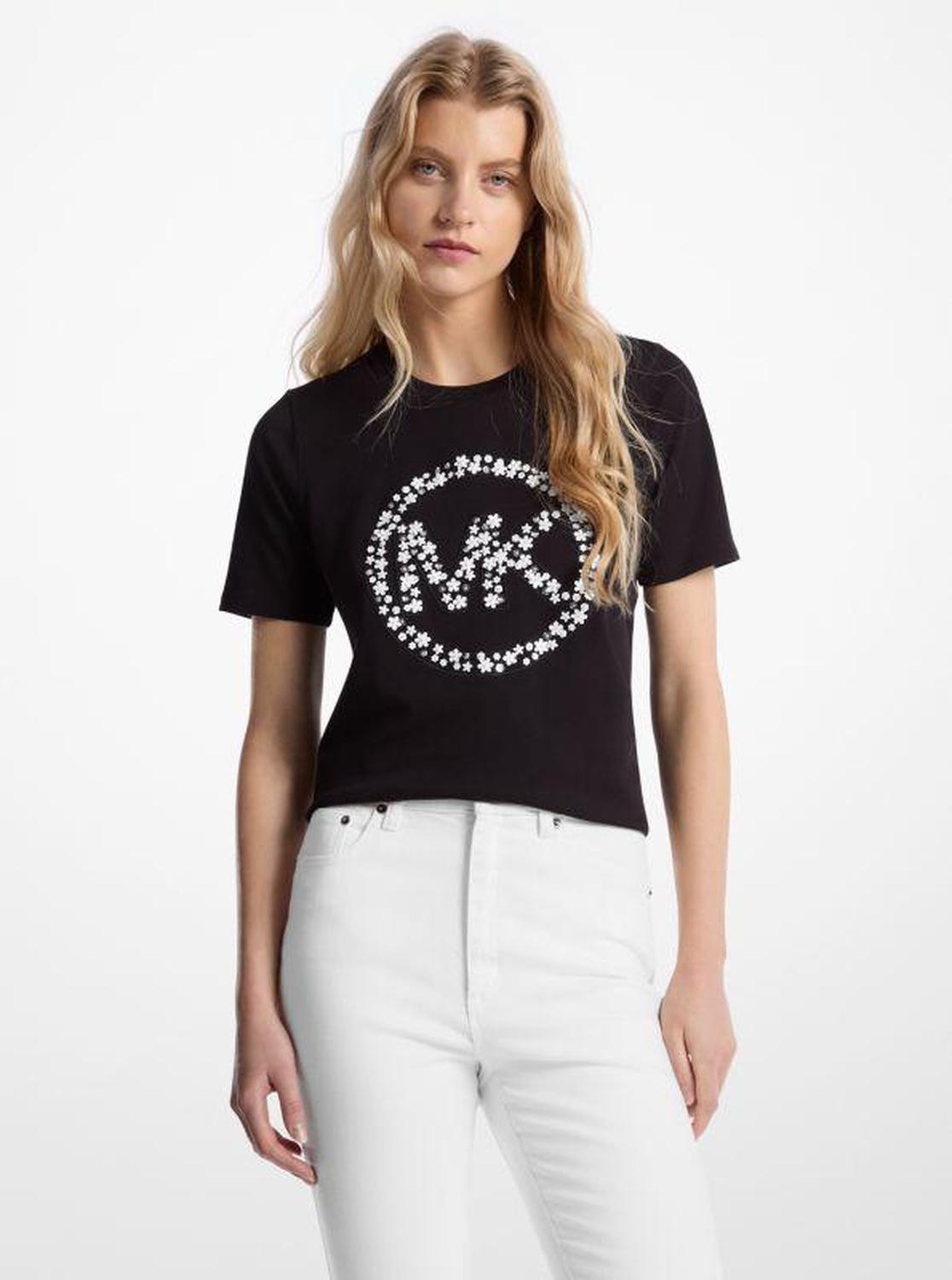 Embellished Logo Cotton T-Shirt