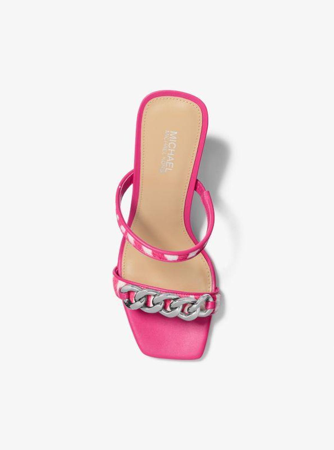 Amali Embellished Printed Calf Hair Sandal