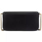 Devin Saffiano Leather Flap Chain Wallet