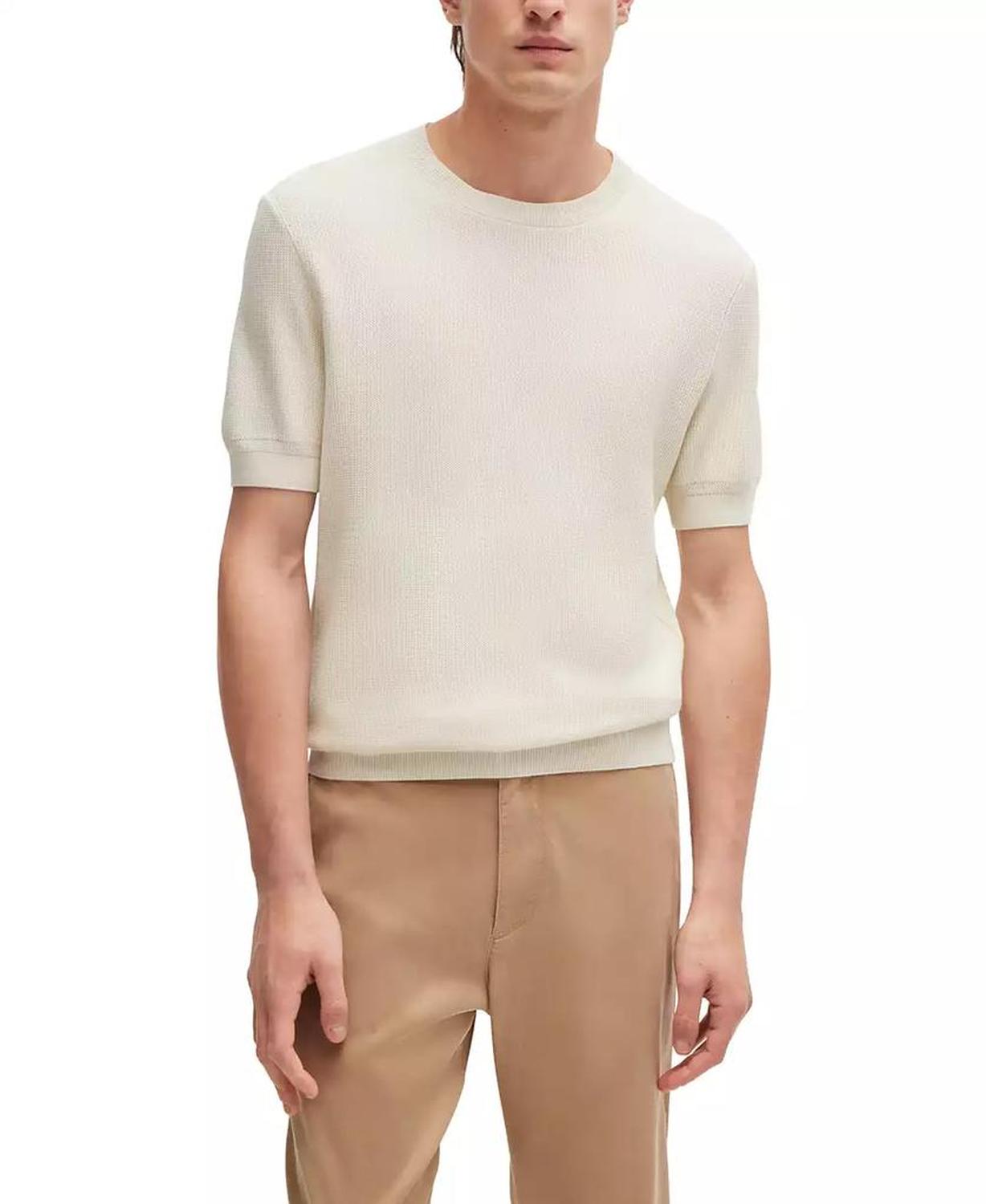 Men's Regular-Fit Short Sleeved Sweater