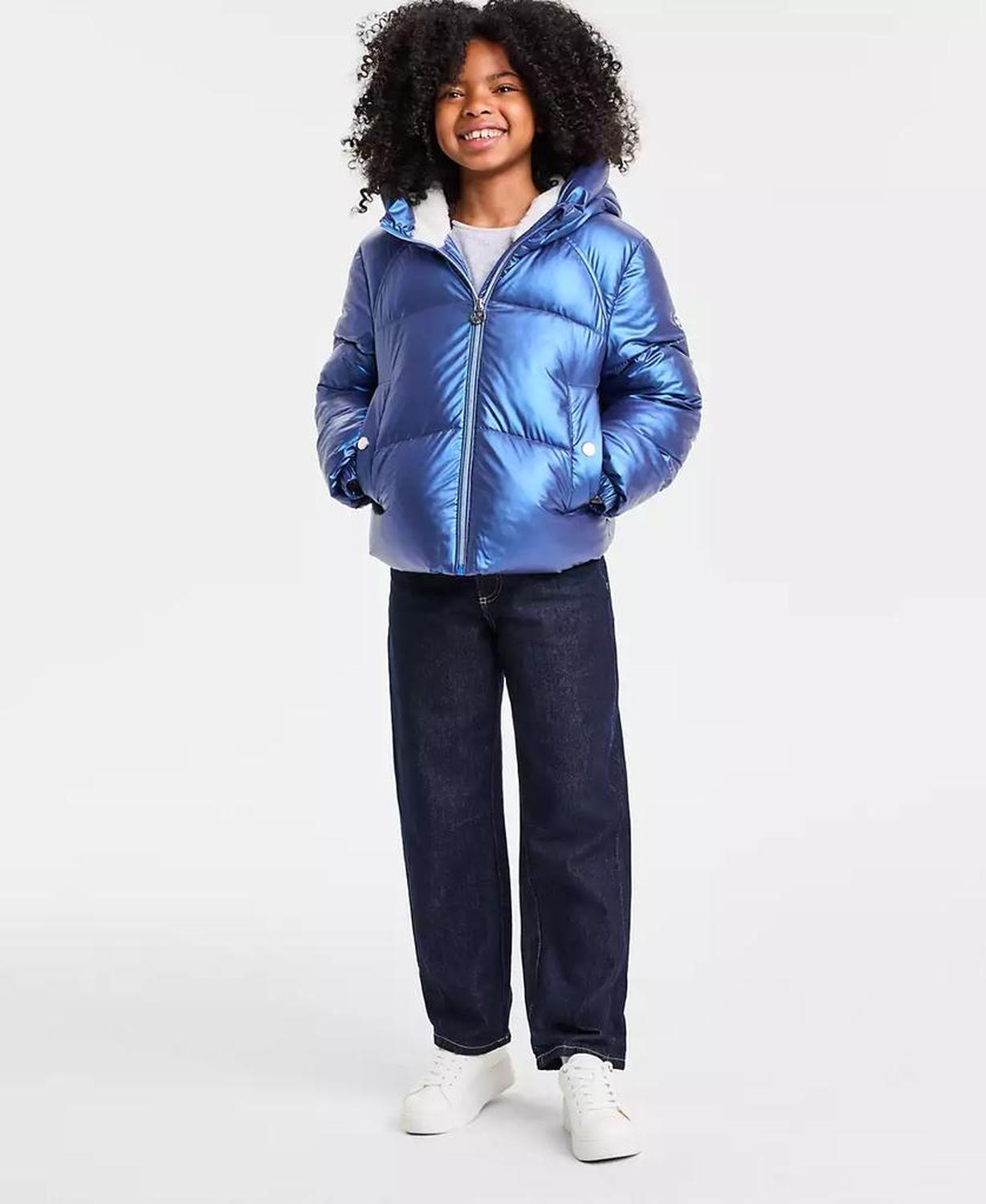 Big Girls Hooded Puffer Jacket