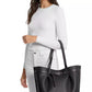 Emilia Extra Large East West Center Zip Tote Bag