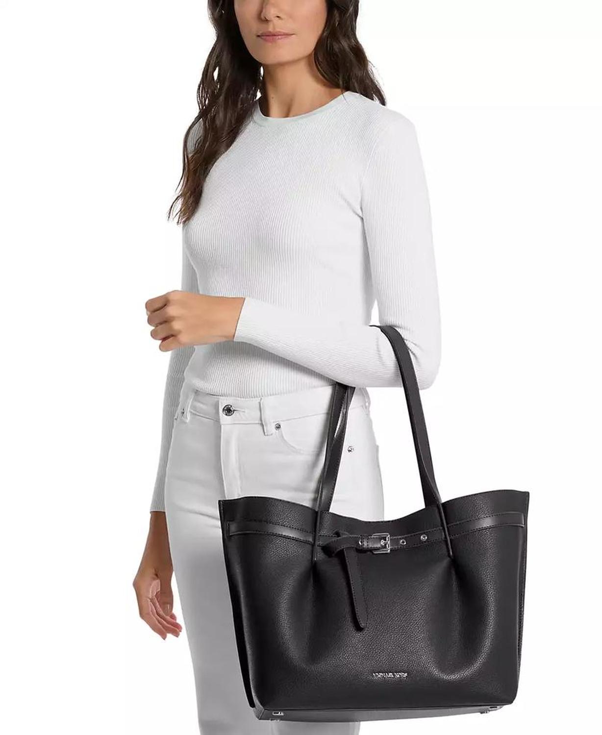 Emilia Extra Large East West Center Zip Tote Bag