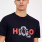 Men's Deyladec Short Sleeve Crewneck Logo Graphic T-Shirt