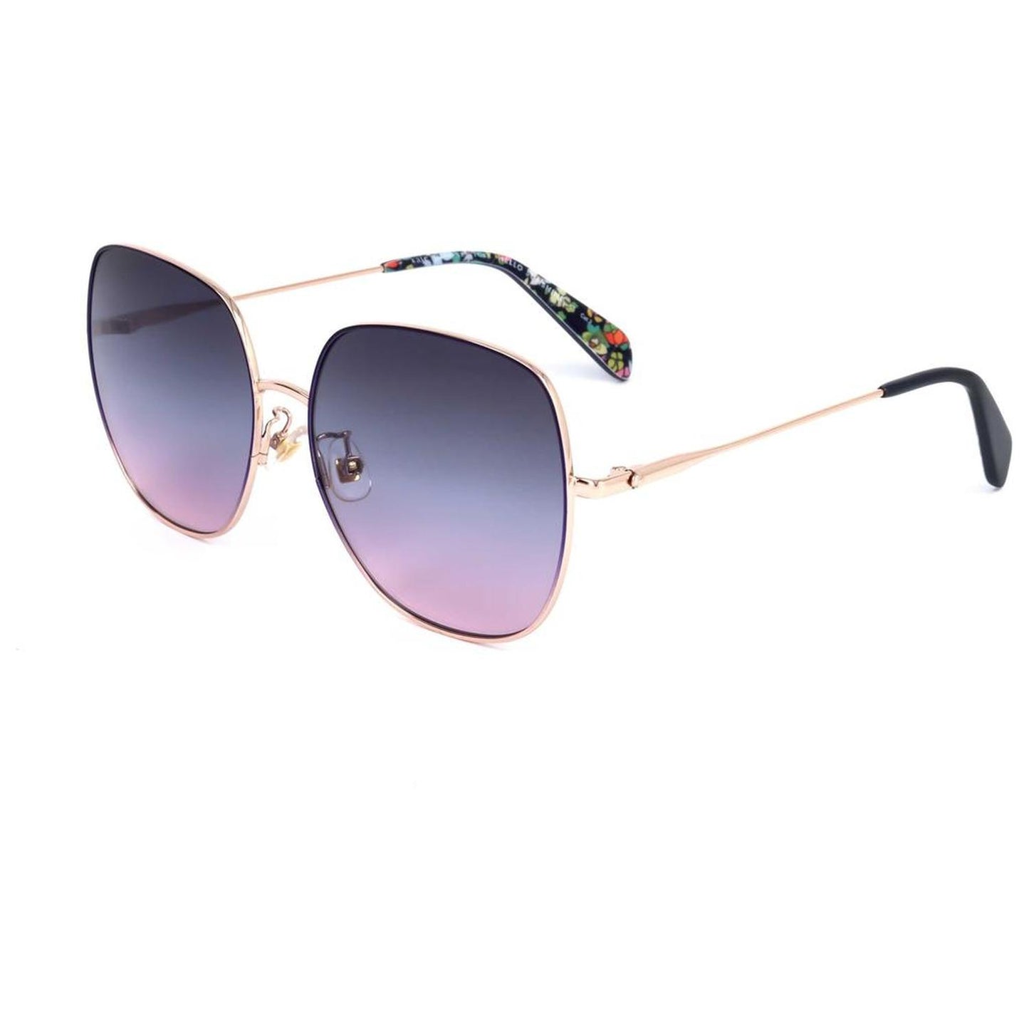 Women's 59mm Blue Pattern Sunglasses