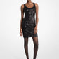 Sequined Stretch Mini Dress