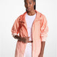 Ombré Logo Print Ciré Anorak