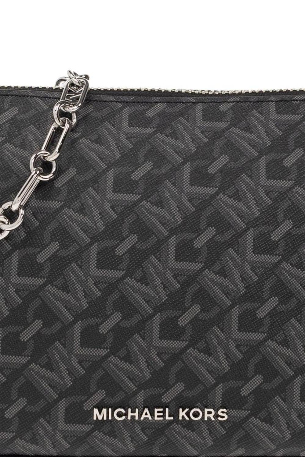 Michael Michael Kors Monogram Printed Chain Linked Shoulder Bag