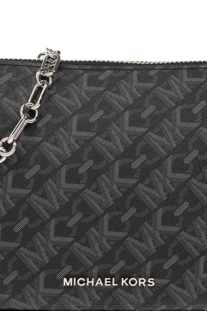 Michael Michael Kors Monogram Printed Chain Linked Shoulder Bag