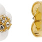 Gold & White 'The Daisy Stud' Earrings
