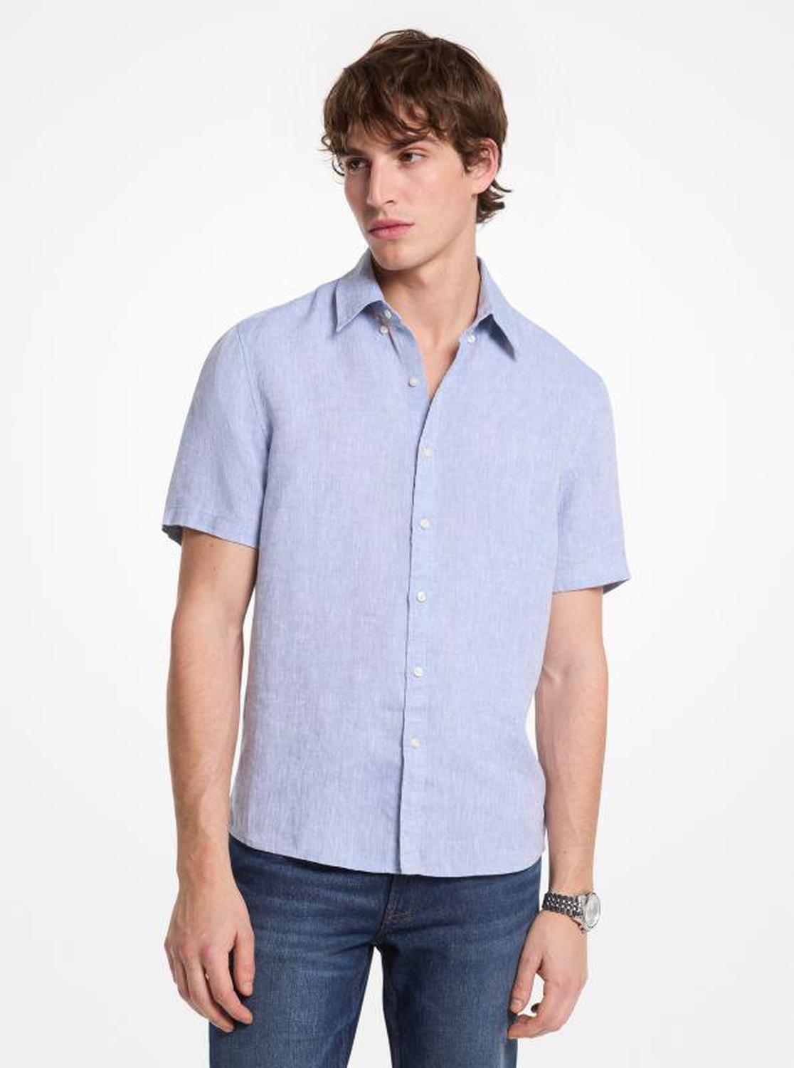 Slim-Fit Linen Shirt