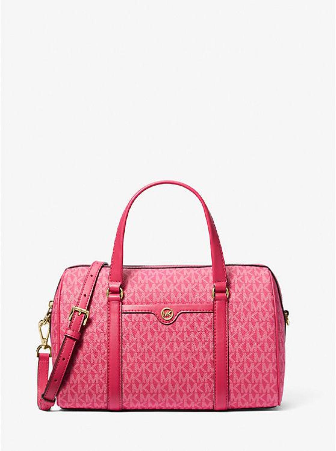 Jet Set Travel Medium Signature Logo Satchel