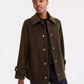 Women's Collared Button-Front Coat, Exclusively at Macy's